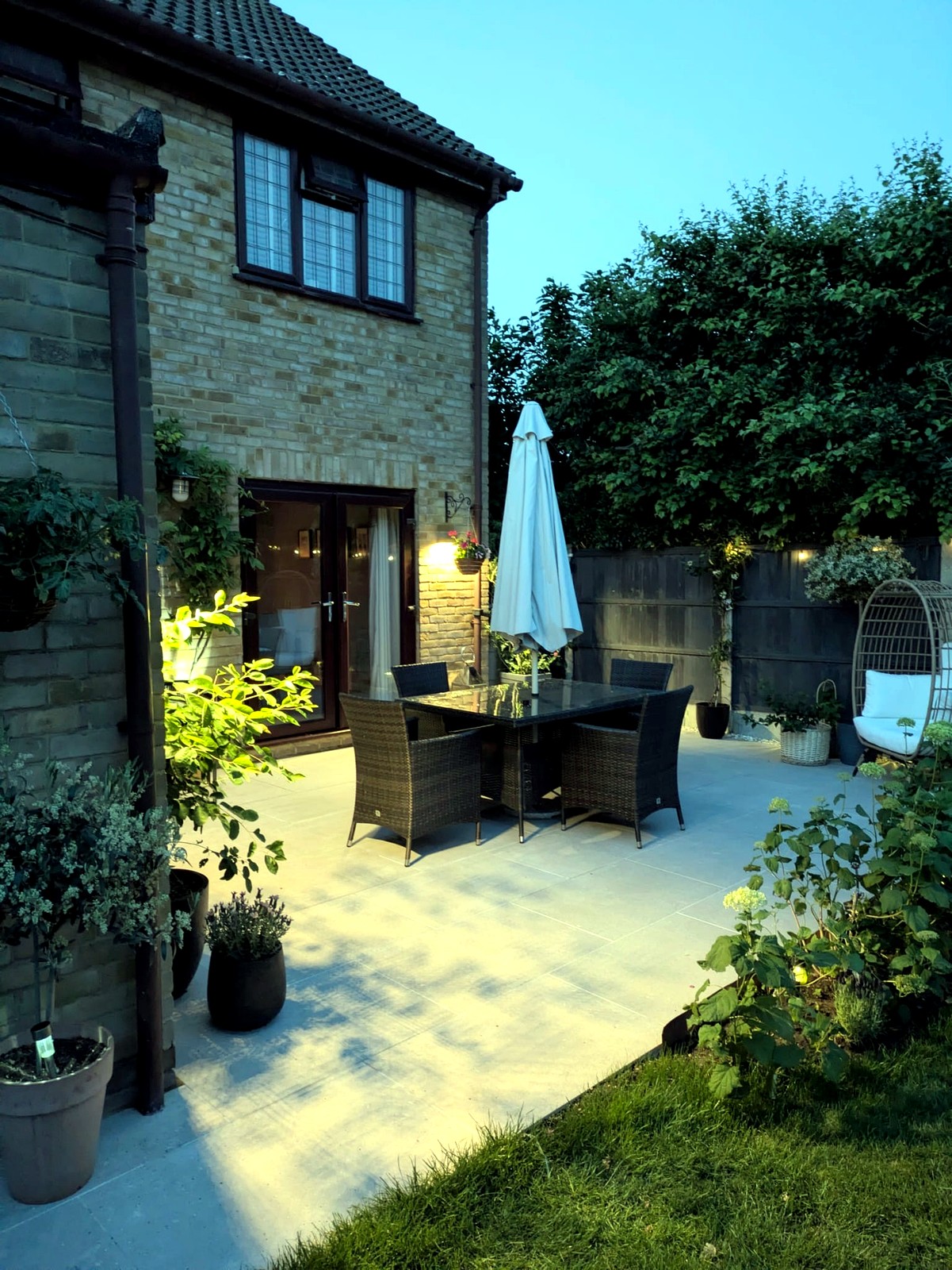 Completed garden patio project