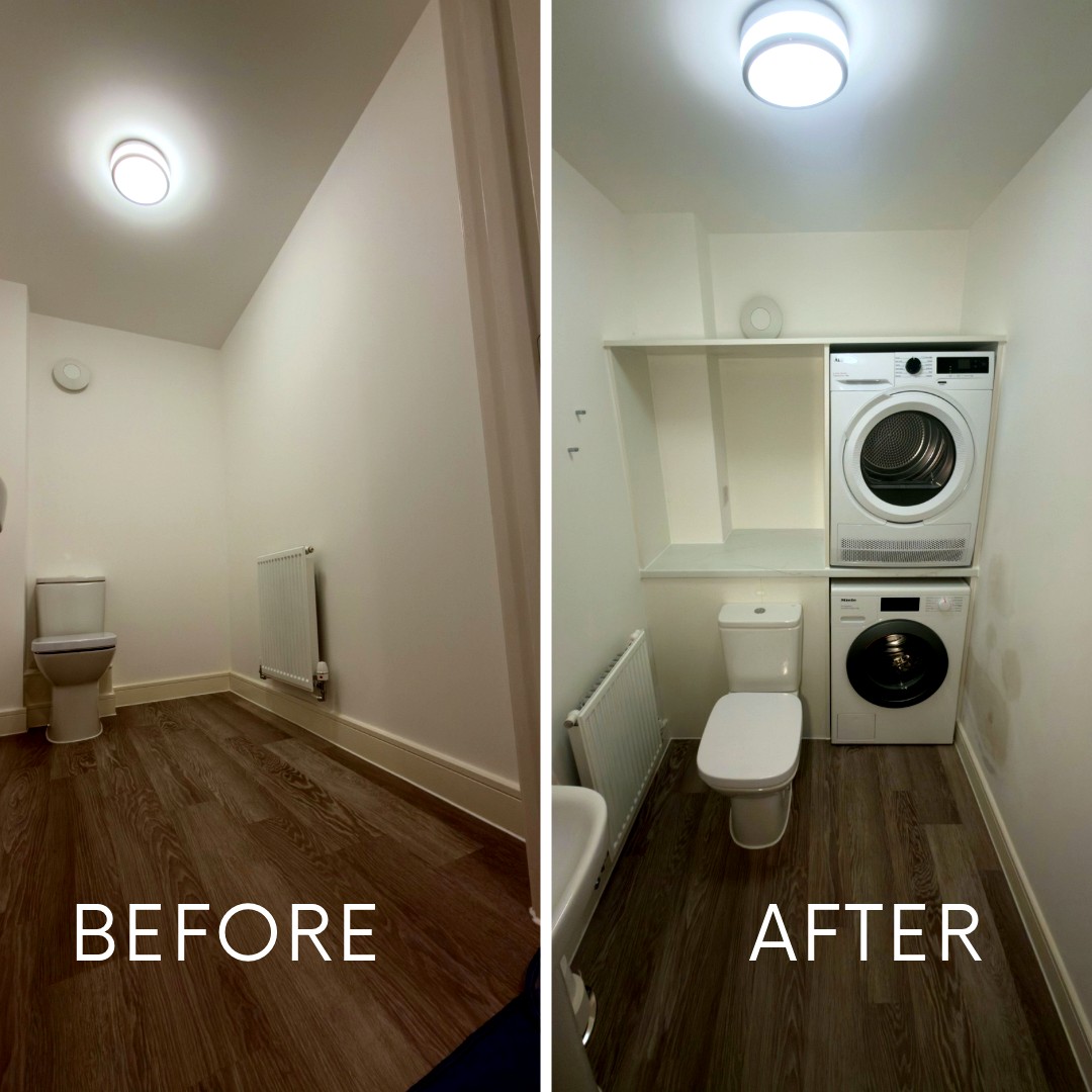 Laundry room transformation - other works project by OddJobs in Kent