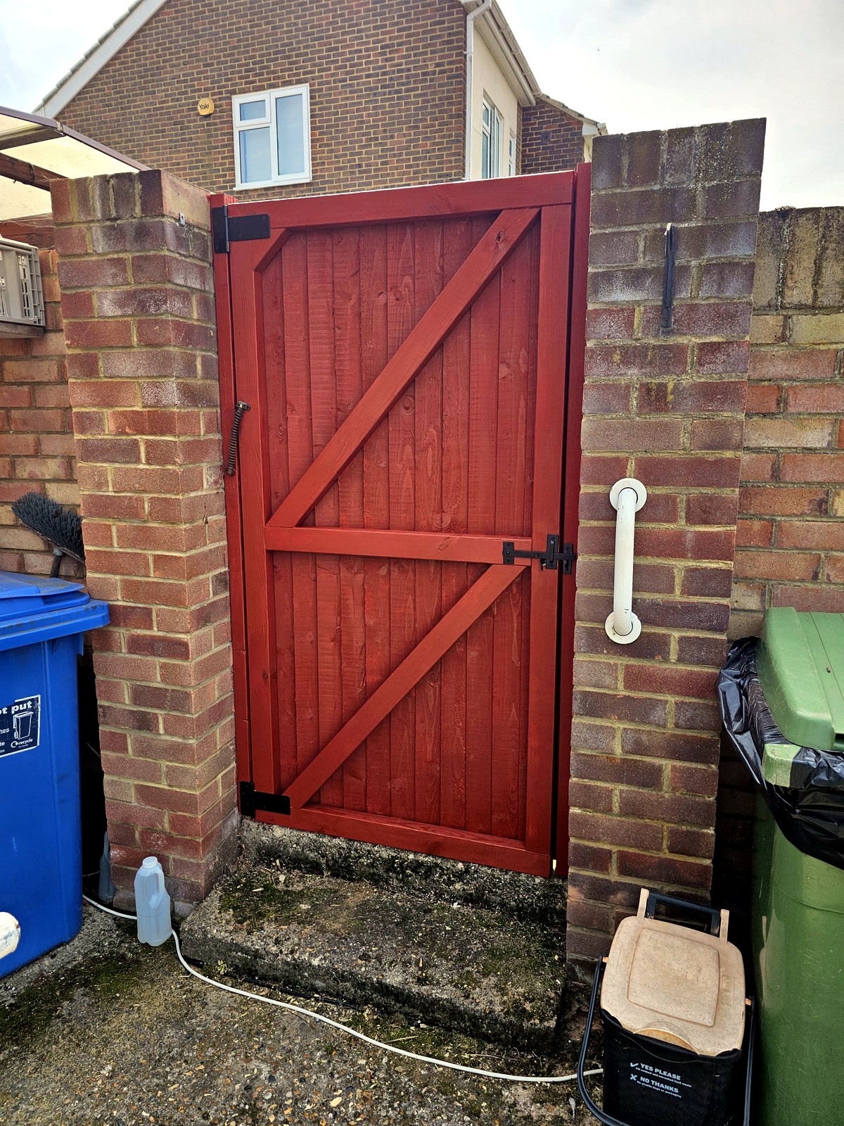 Red wooden gate - other works project by OddJobs in Kent