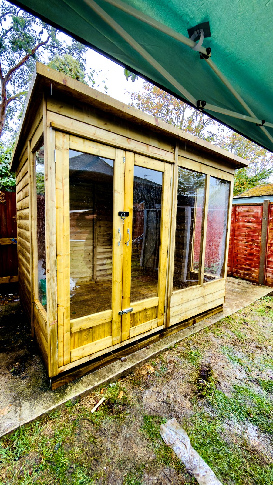 Wooden shed glass doors and windows - other works project by OddJobs in Kent