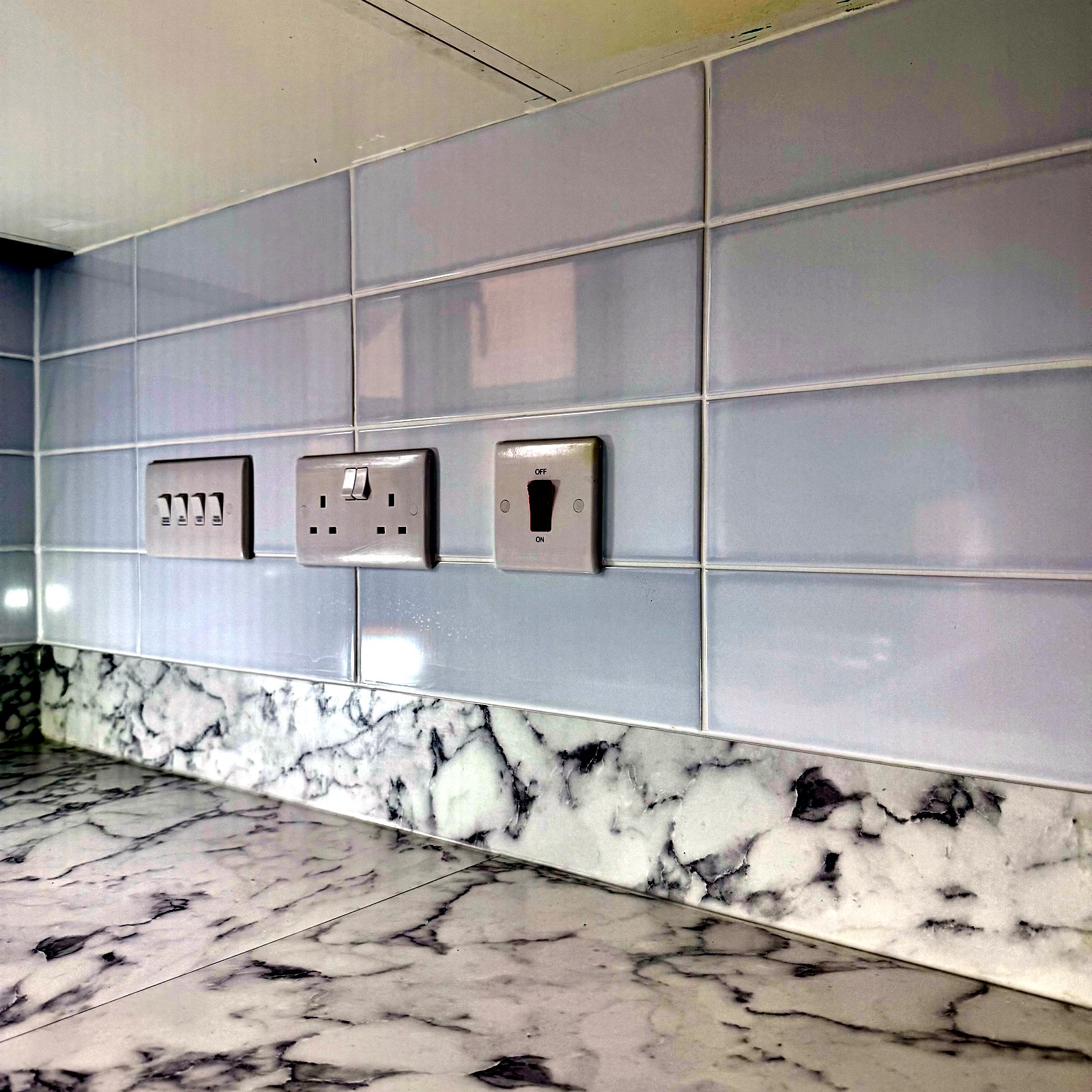 Completed tiled finish