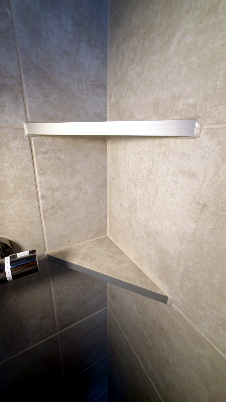 Tiled shower corner - tiling project by OddJobs in Kent